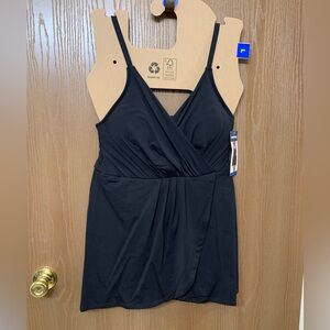 Lands’ End Black Swimsuit Large